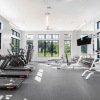 Fitness center in east austin apartment complex